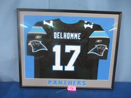 FRAMED JAKE DELHOMME PANTHERS JERSEY  42 X 34