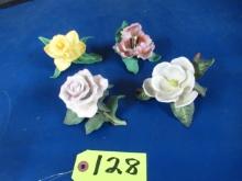 4 PCS. LENOX FLOWERS