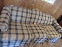 PLAID SOFA  77"L