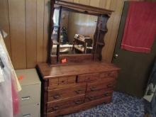 DRESSER  AND MIRROR