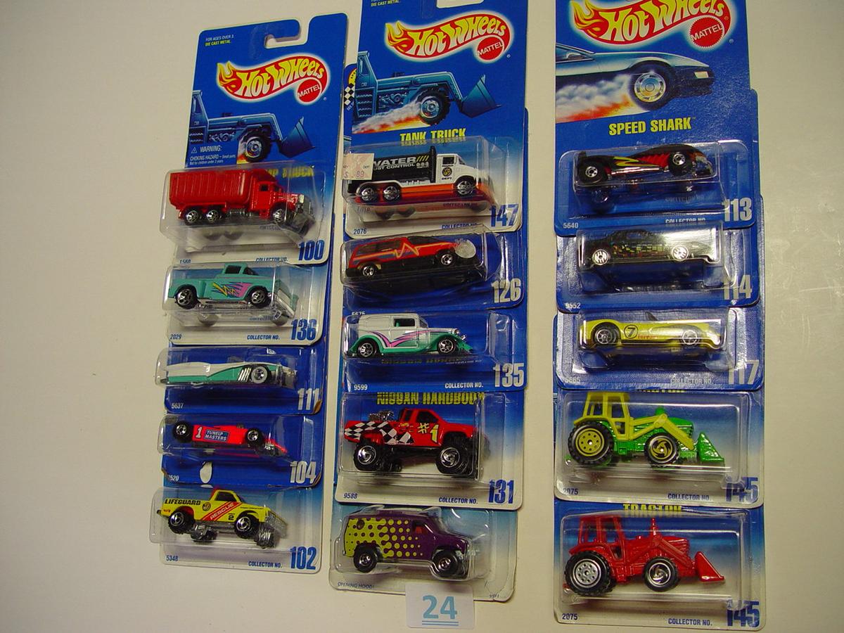 Mattel Hot Wheel mixed lot of 15