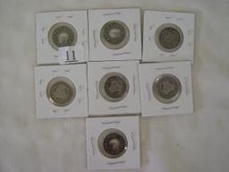 (7) Agar Railroad@ One Fare Tokens