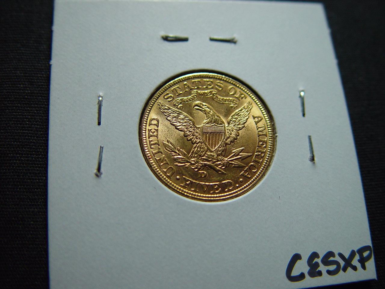 1907 $5 Gold Liberty   BU