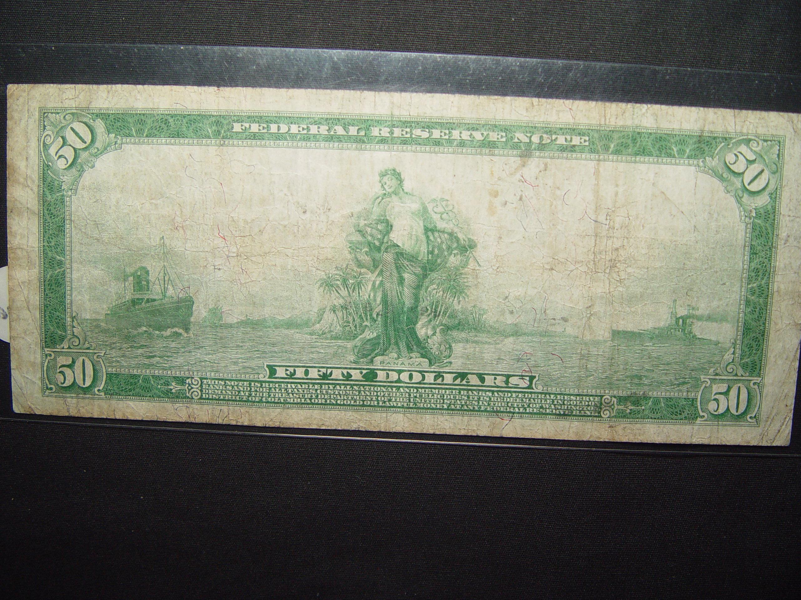 1914 $50 Note - F - FR #1068