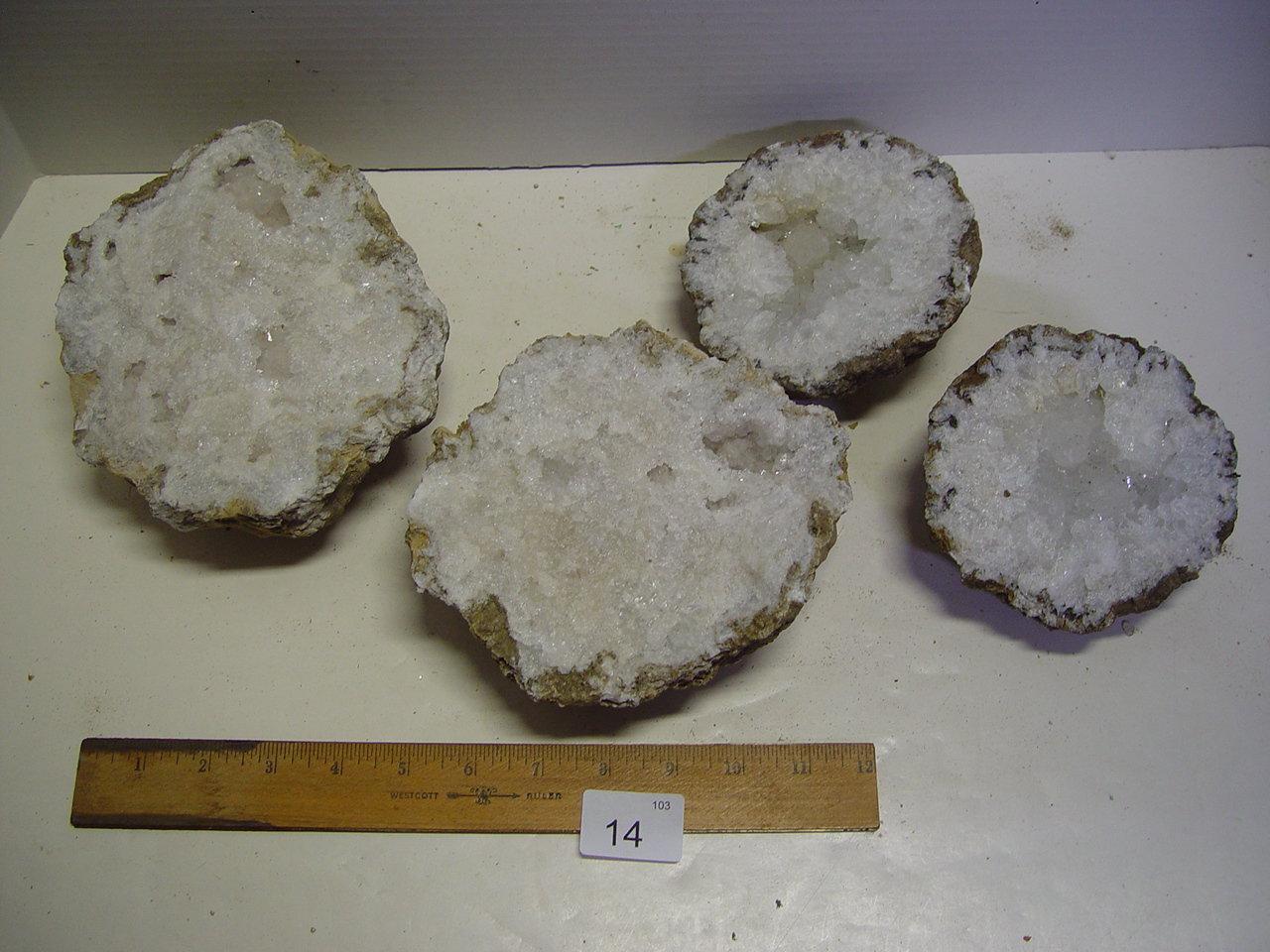 5” - 6” Quartz geodes from quarry near Hamilton IL