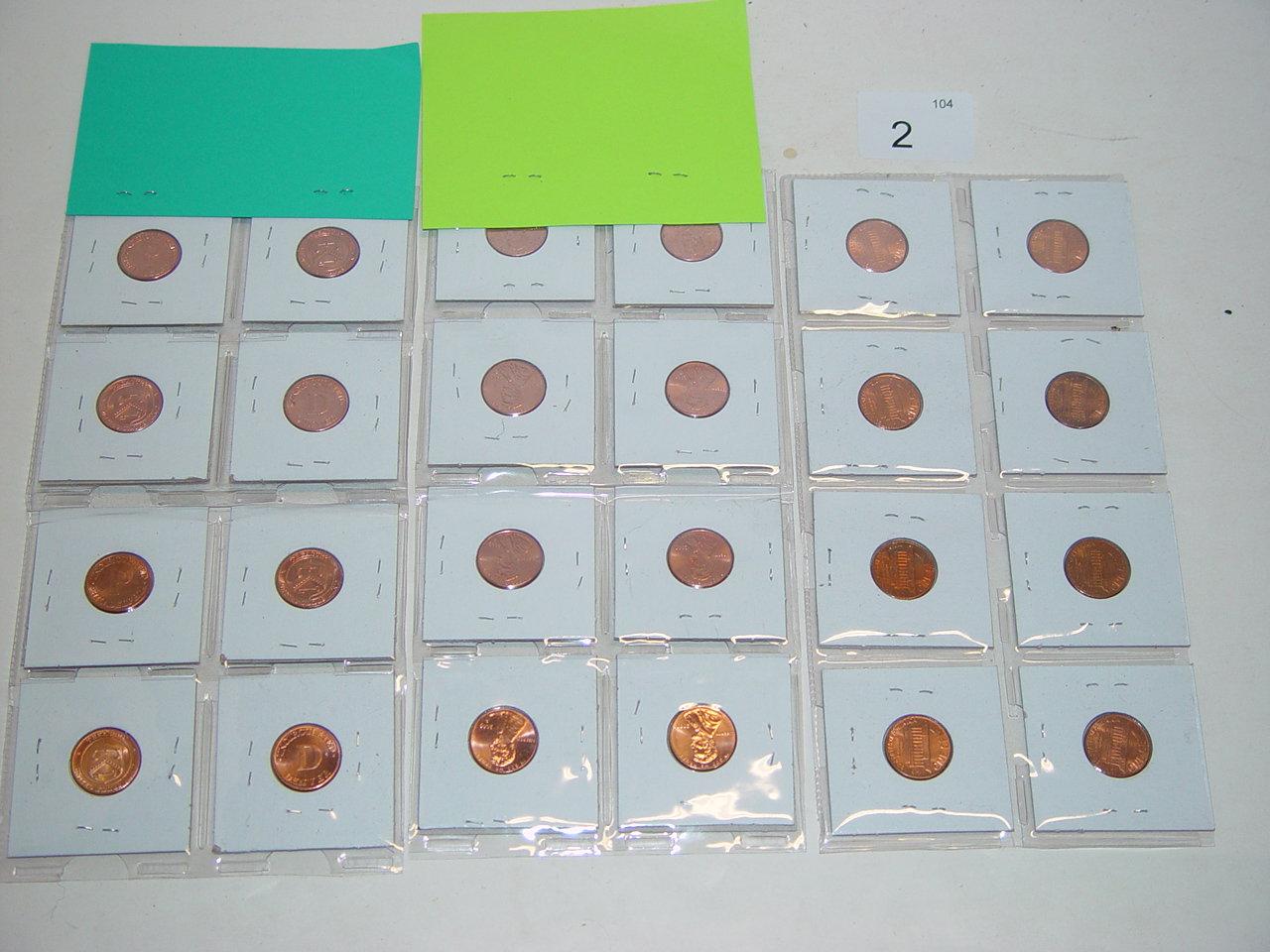 8 2009 Lincoln cents, 8 uncirculated mint medallions, 8 uncirculated Lincoln cents 2 pics