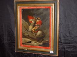 Painting Framed oil on canvas, "Napoleon", 24 x 20 2 pics