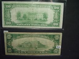 Two 1929 Federal Reserve Bank Notes: