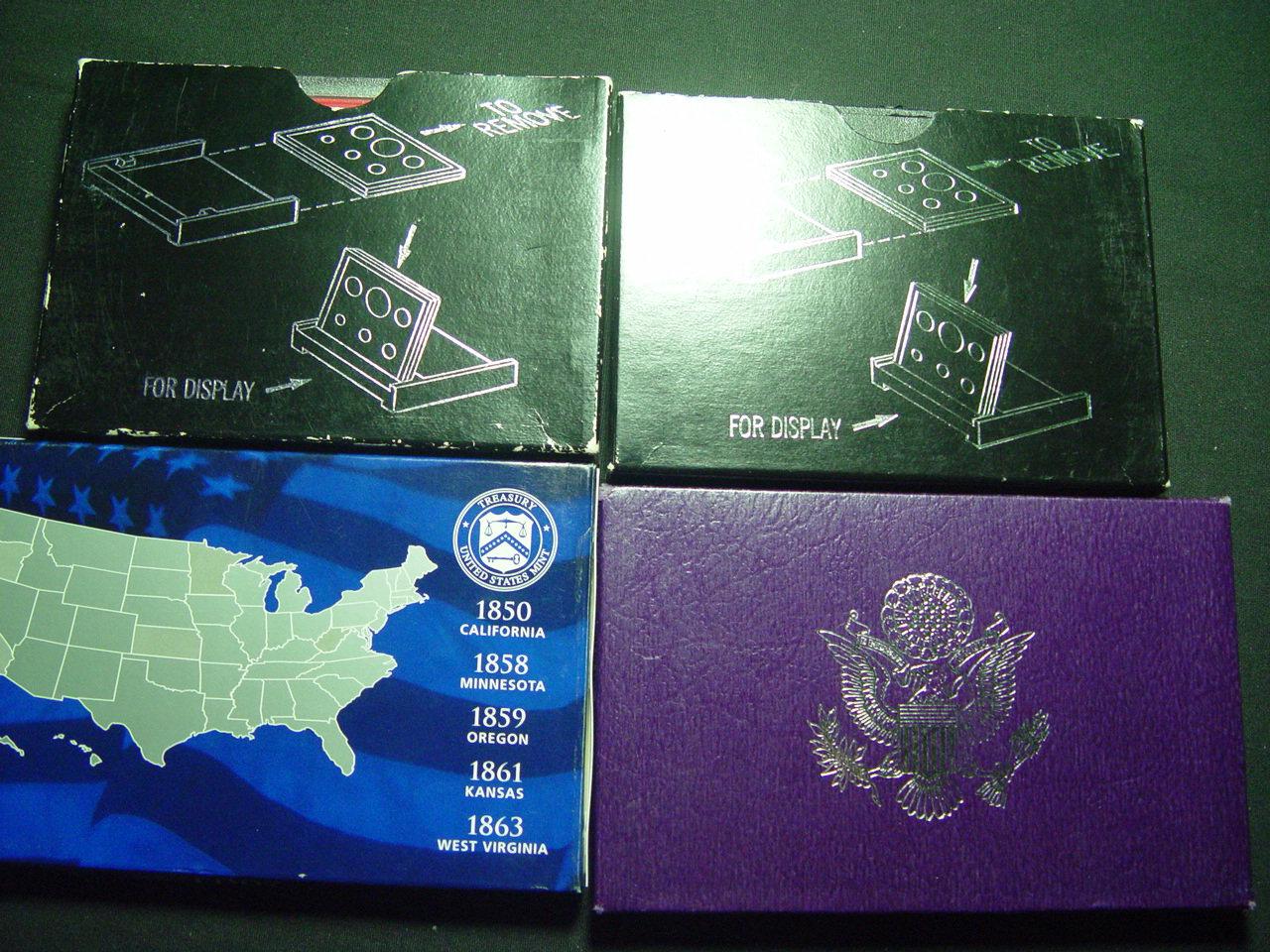 Four Proof Sets: 1980, 1982, 1992, 2005 Statehood Qtrs.