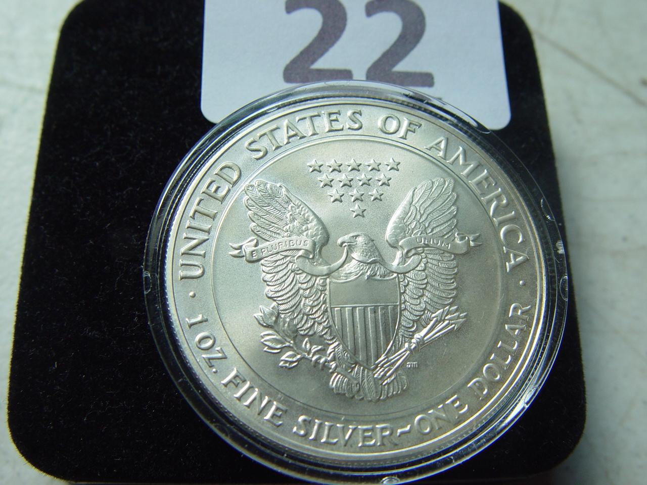 1986 Silver Eagle, With Case