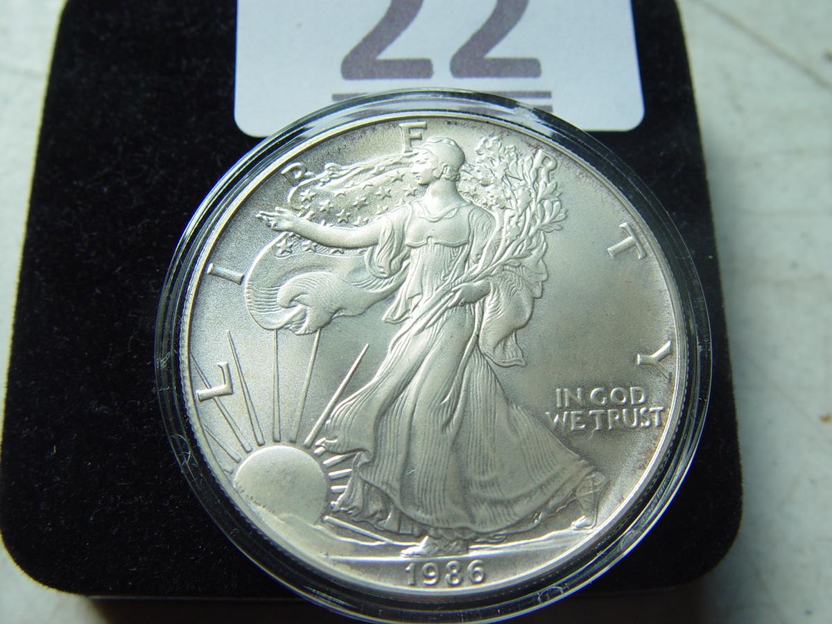 1986 Silver Eagle, With Case