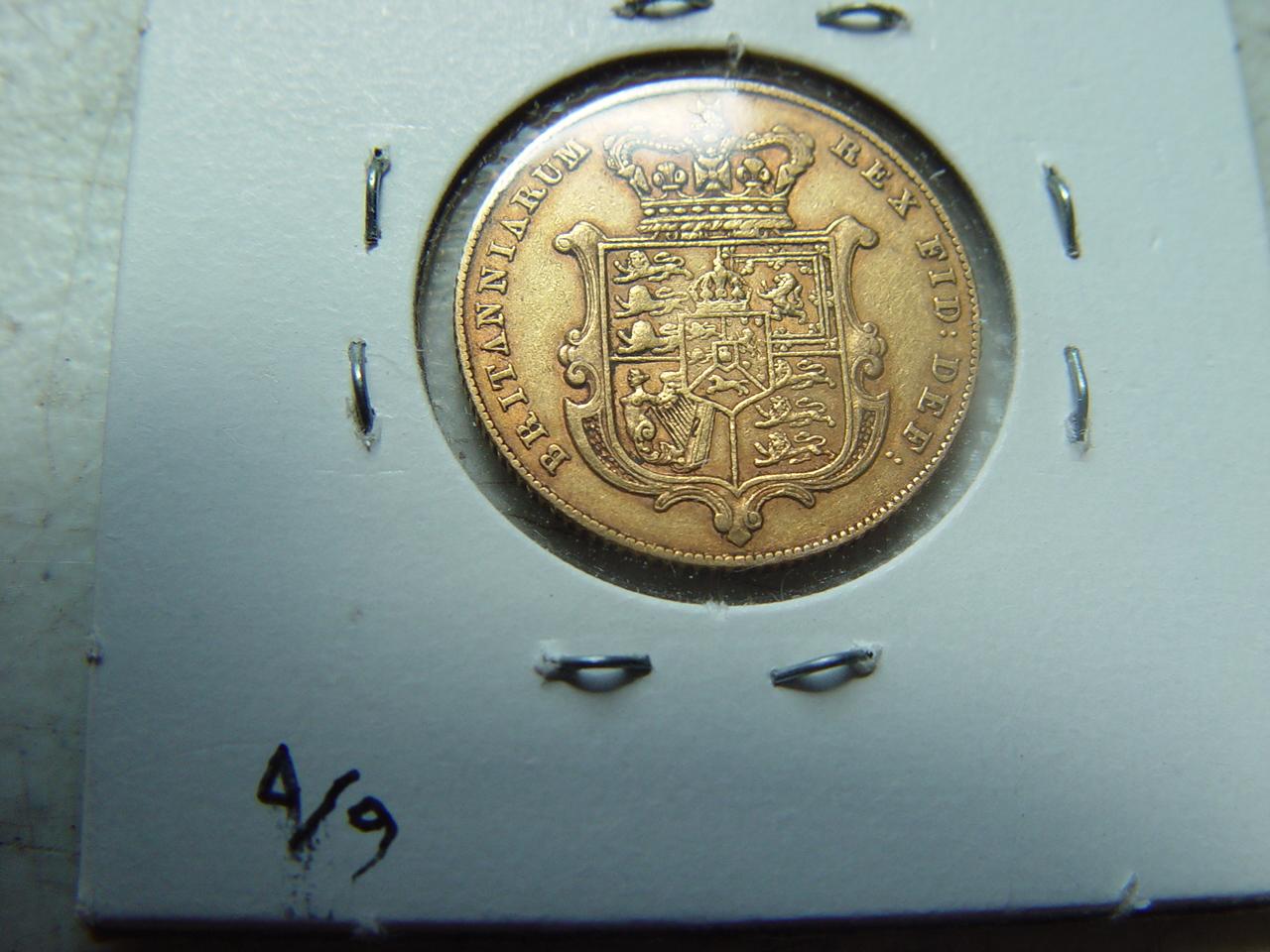 1827  British Gold Sovereign