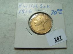 1856 British Gold Sovereign