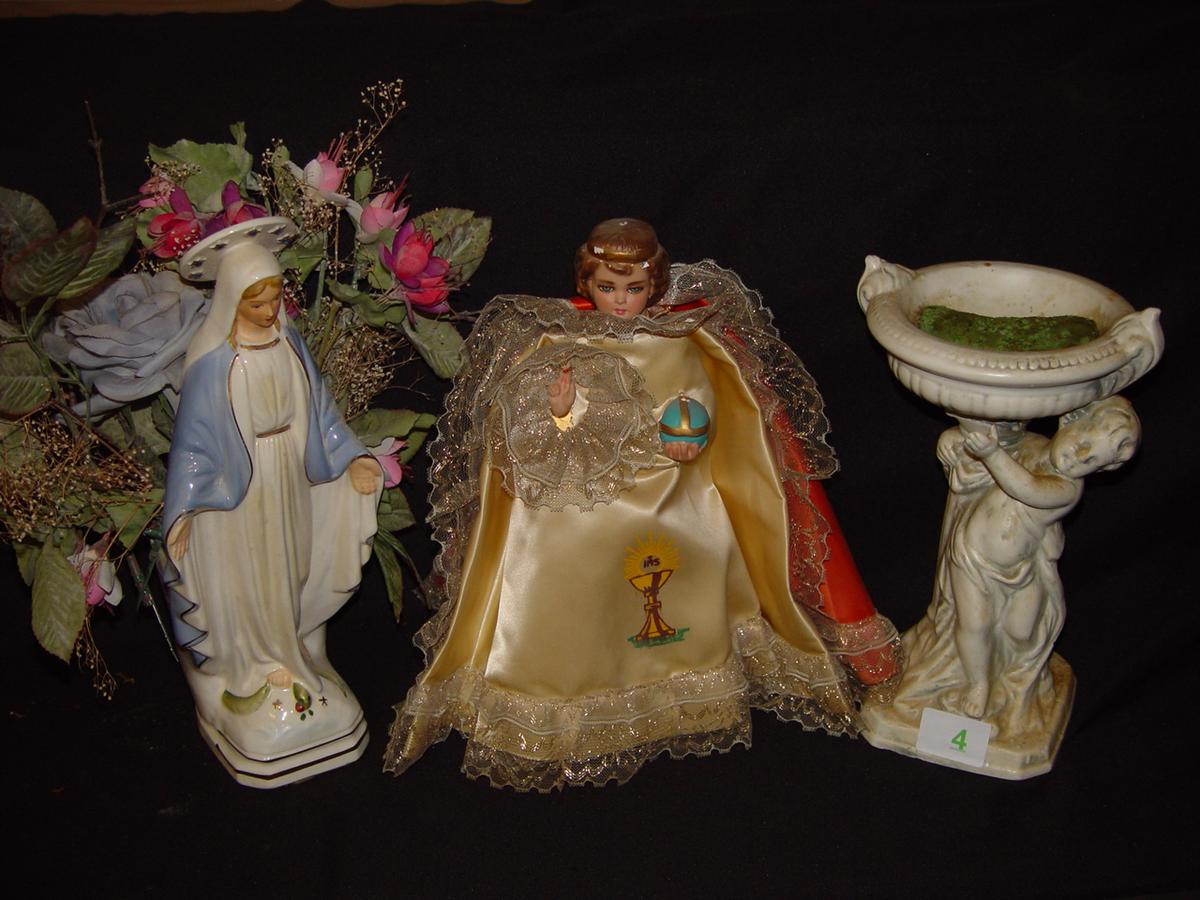 Three Religious statues Tallest 13"