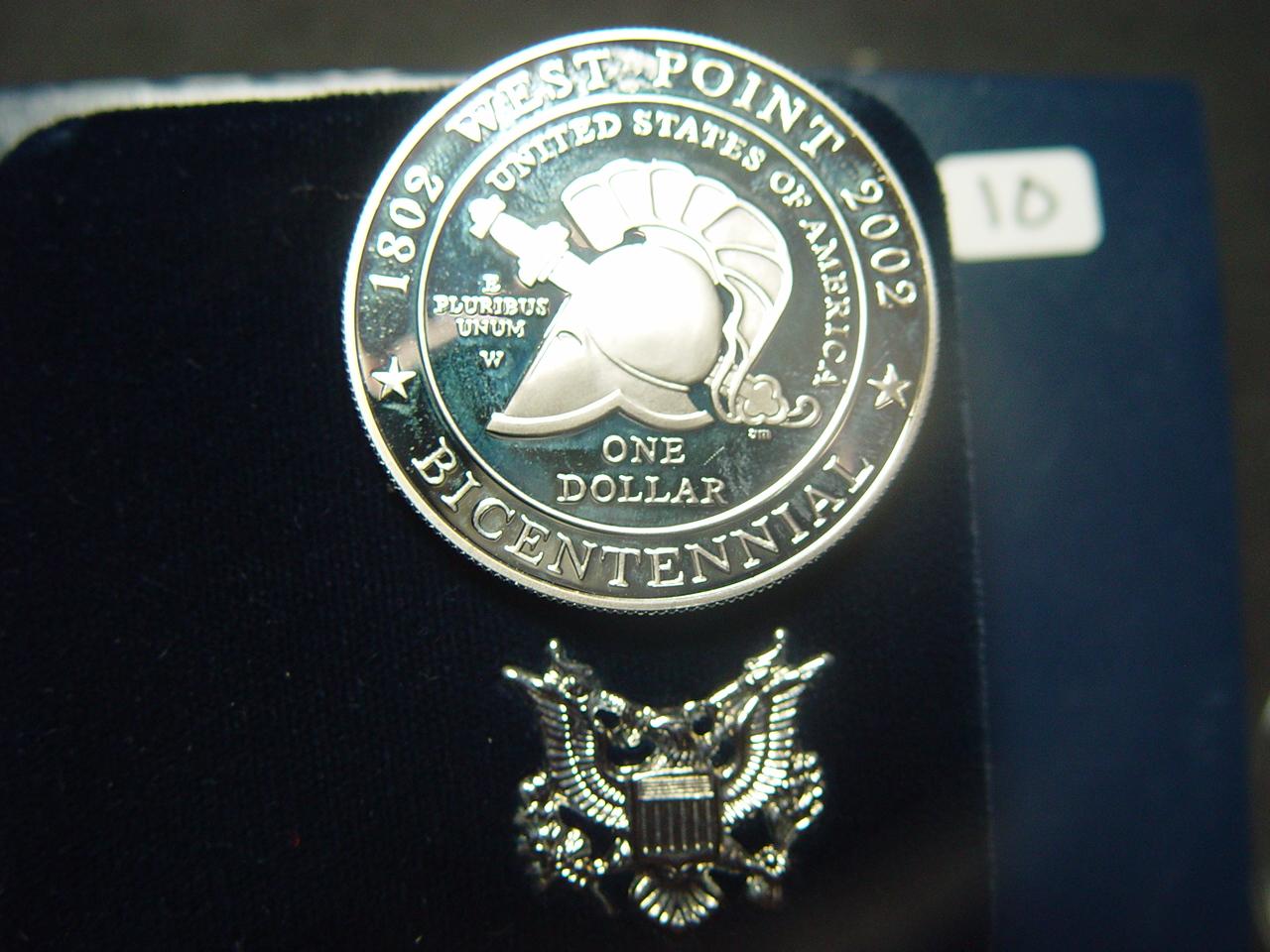 2002 Proof West Point Silver Dollar