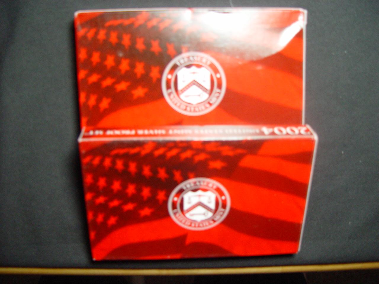 Pair of 2004 Silver Proof Sets