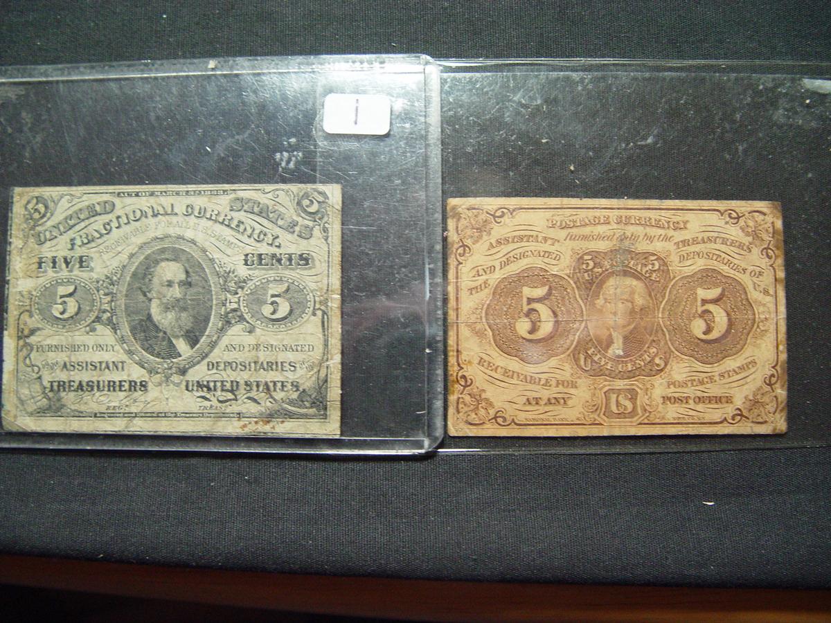 Two  Five Cent Fractional Notes