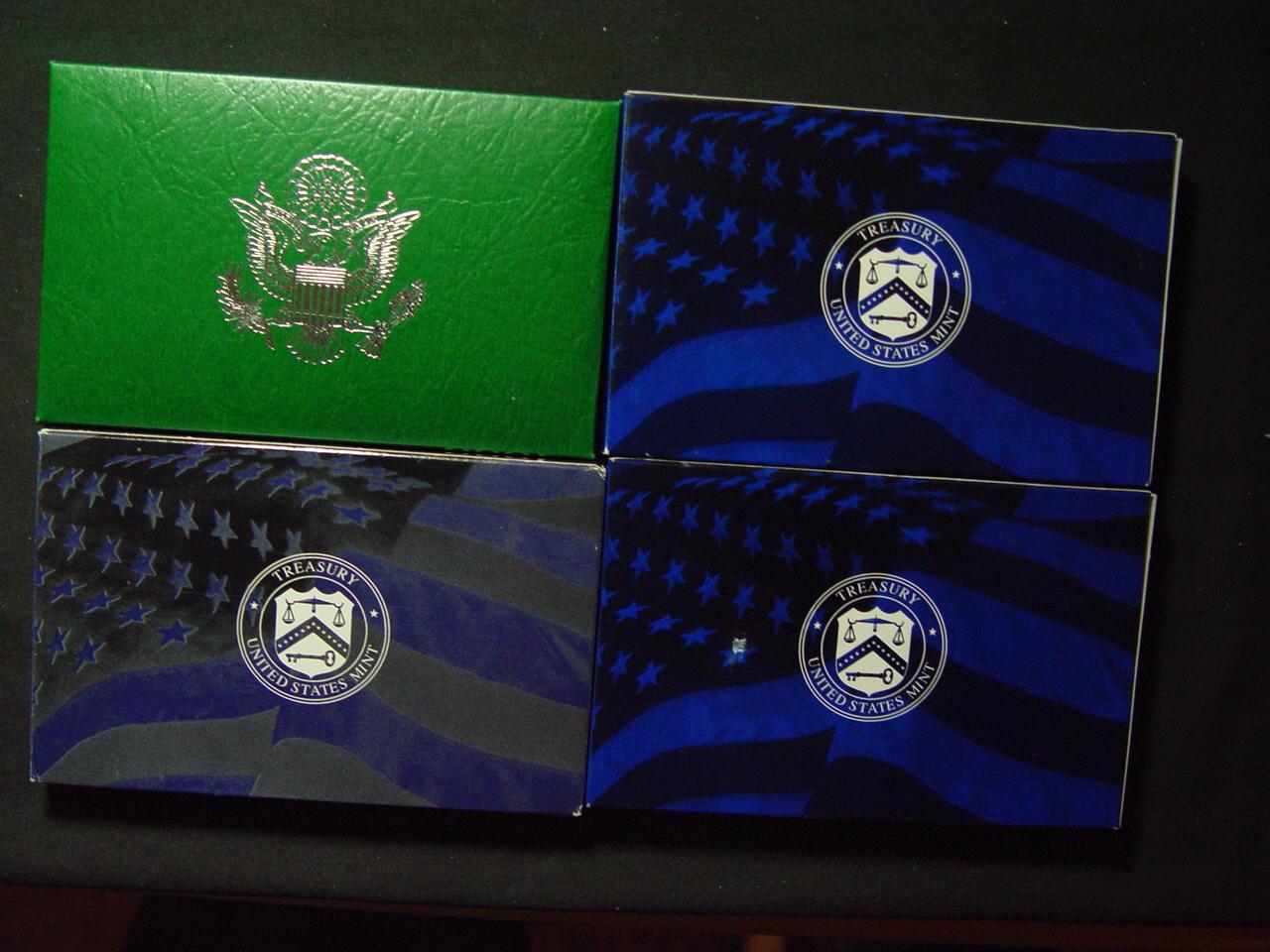 Four Proof Sets: 1995, 1999, (2) 2004