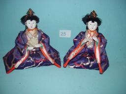Pair Of 7" Japanese Figures