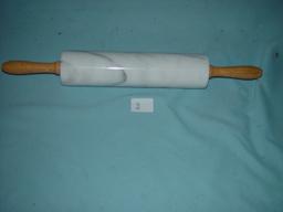 Marble Rolling Pin, 18" Handle To Handle