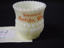 Custard Glass Toothpick Holder