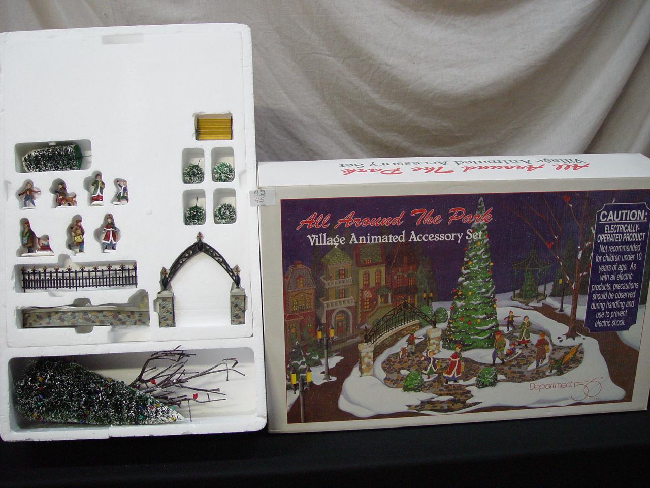 Village Animated Accessory Set, "All Around The Park"