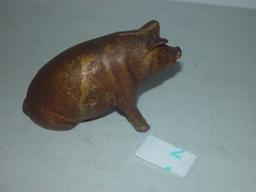 3" Pig. Cast Iron Bank