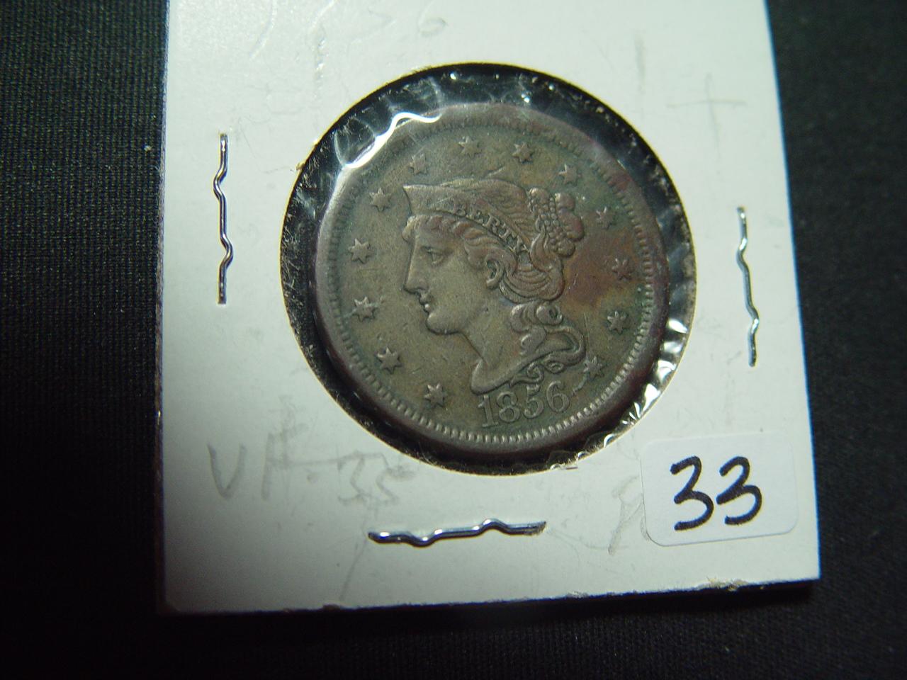 1856 Large Cent   VF