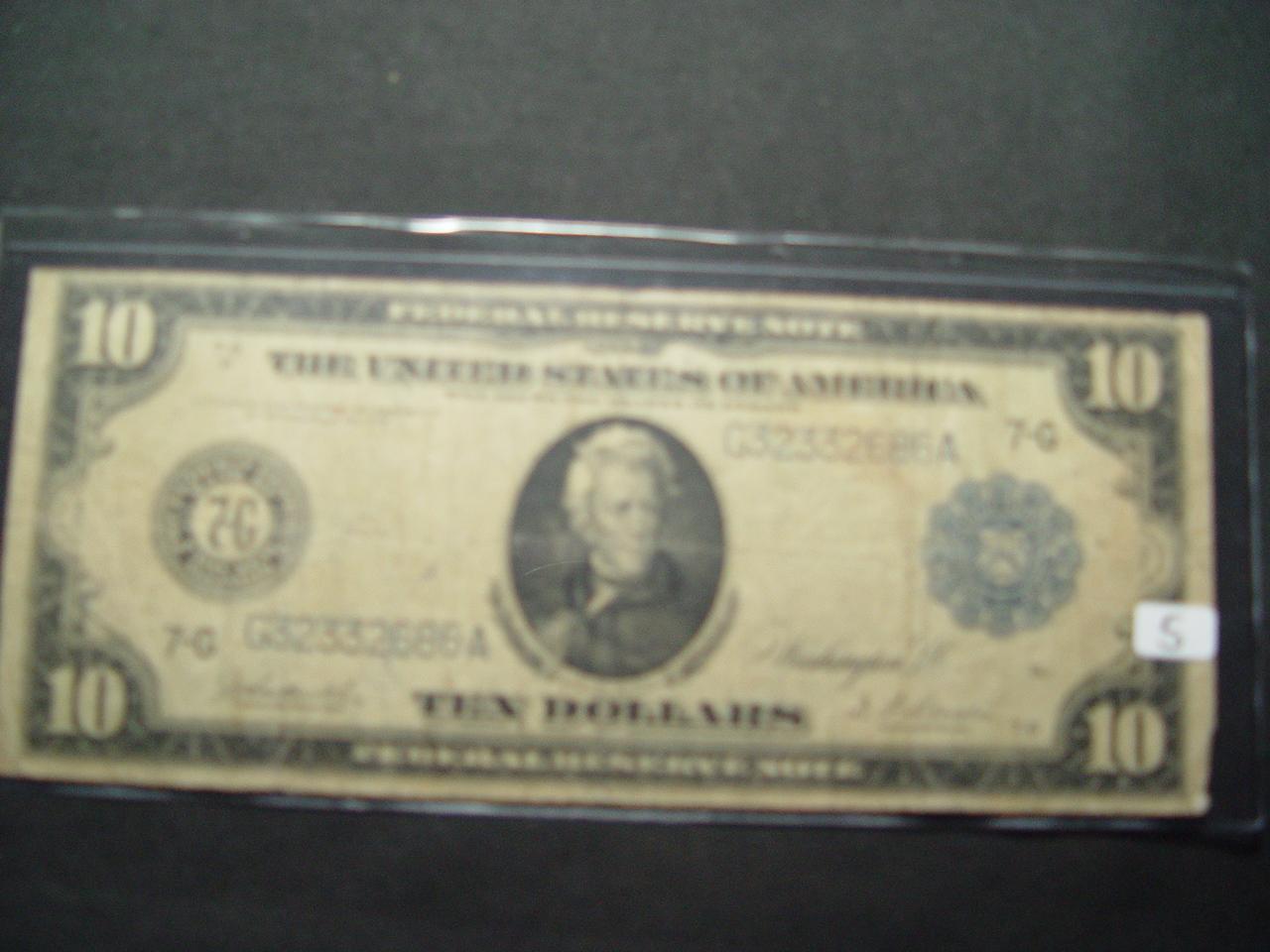 1914 $10 Federal Reserve Note