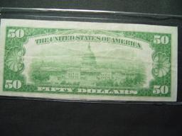 1929 $50 Federal Reserve Bank of Chicago  F/VF