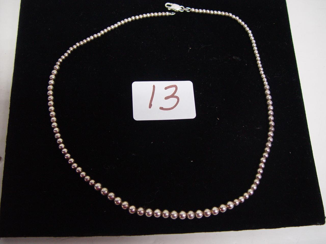 Sterling Silver Necklace 0.530 Troy Oz. (18")