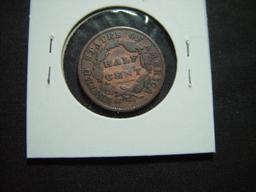 1834 Half Cent   Fine