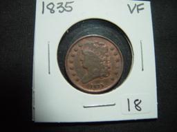 1835 Half Cent   VF