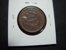 1852 Large Cent   F+