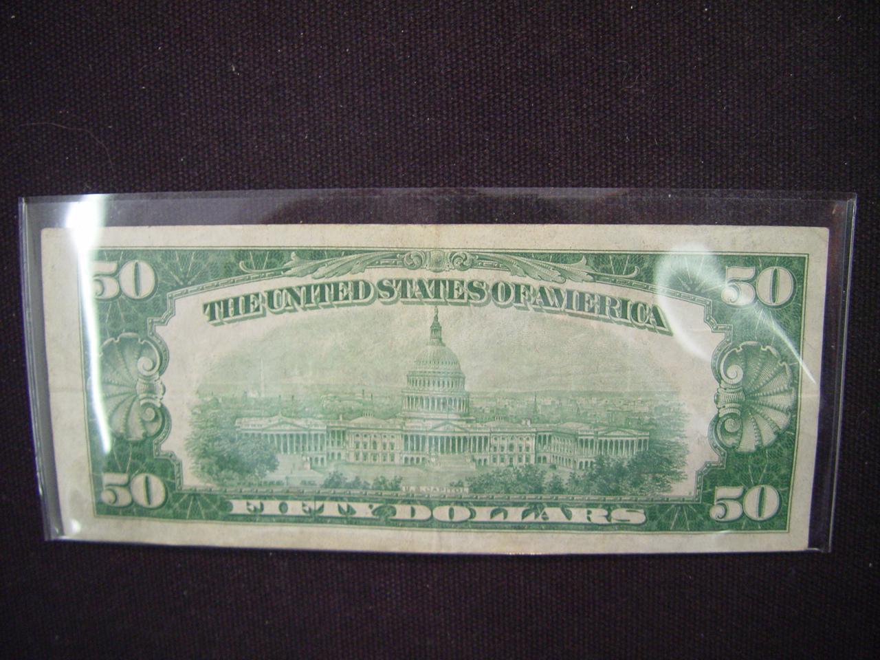 $50 FRN 1928 F FR 2100G