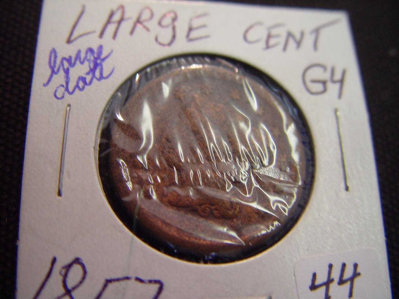 1857 Large Cent G4 Large Date