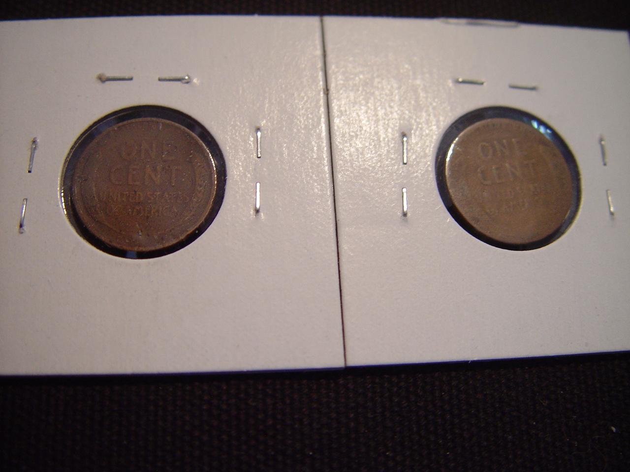 Two Lincoln Cents 1911-D & 1912-D AG