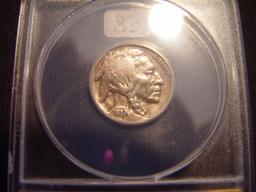 1937-D 3 Legs 5 Cent Buffalo F15 Cleaned ANACS