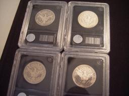 Four Barber Halves 1913-D, 1913-S, 1914-S & 1915-S