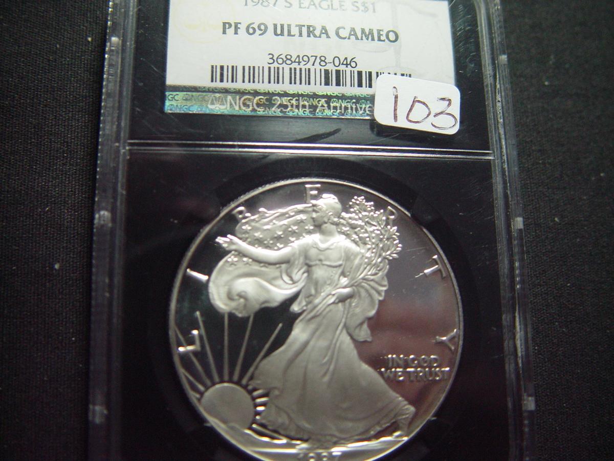 1987 Proof Silver Eagle   NGC PF69 Ultra Cameo