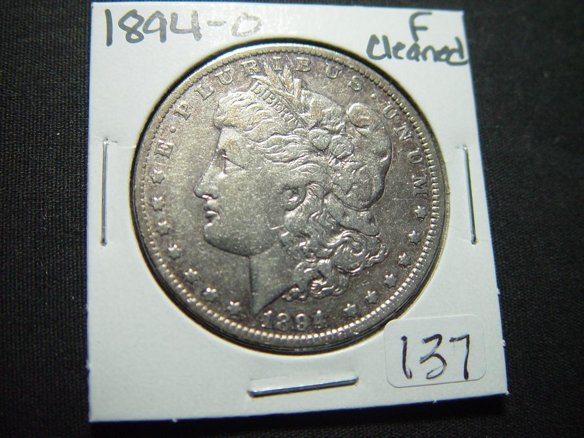 1894-O Morgan   Fine, cleaned