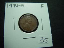 1931-S Lincoln Cent   Fine   KEY DATE