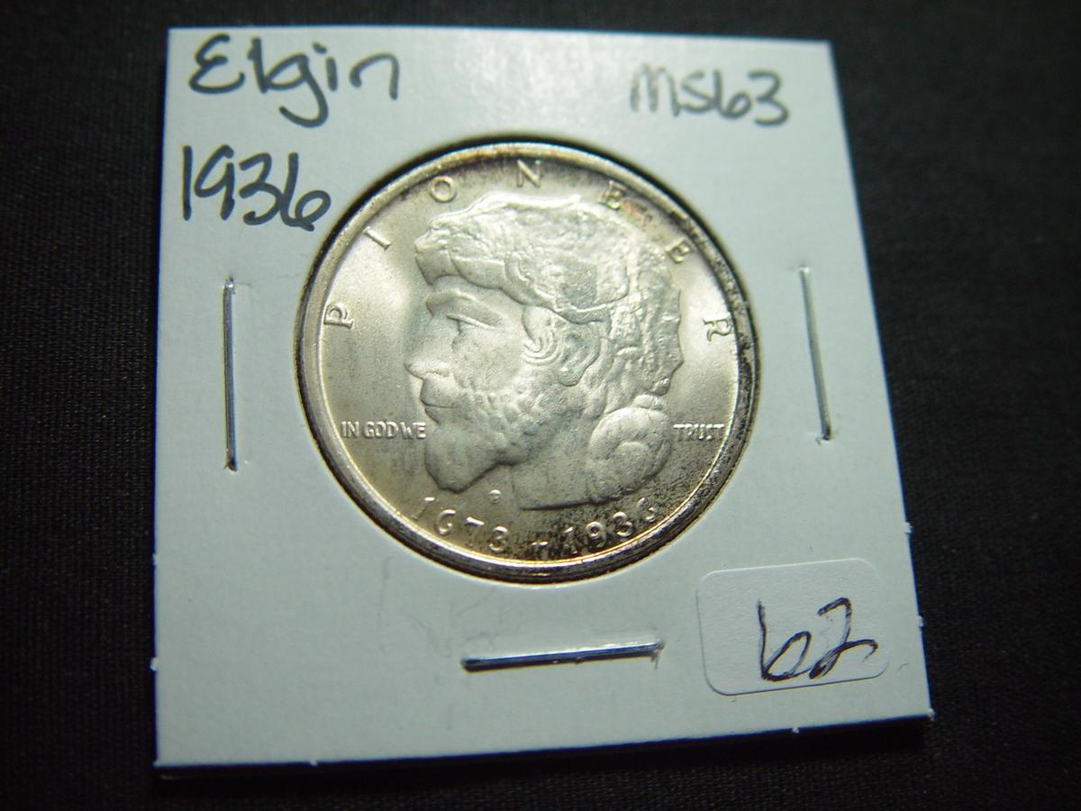 1936 Elgin Commem. Half   BU