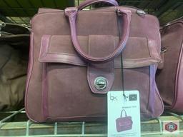 Bx Buxton padded laptop tote protects Laptop's up 13" . Colors brown an purple