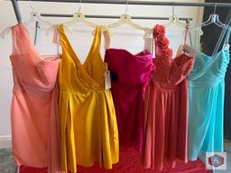 Short Dress Da Vinci. Size 12 Style 9899 Color Darkoral Short Dress B2 Size 10 Style 7709 Color