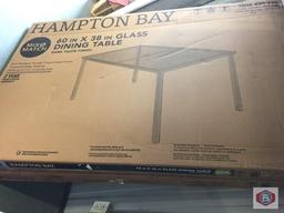 Hampton Bay dining table. qty 2.