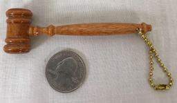 Walnut Gavel Key Chain