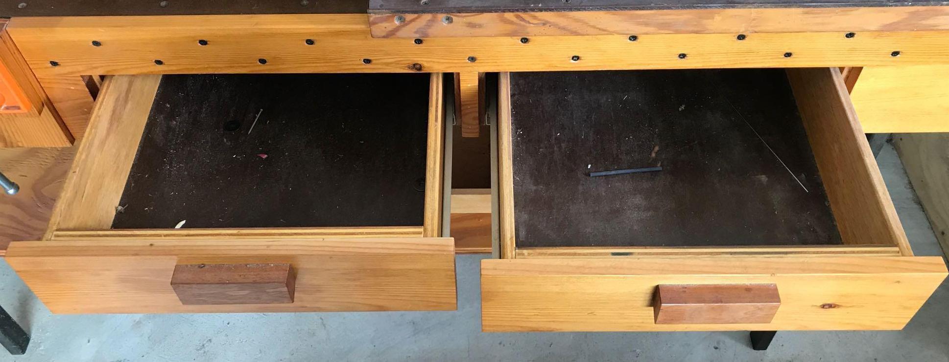 2 Drawer Work Bench with Vice