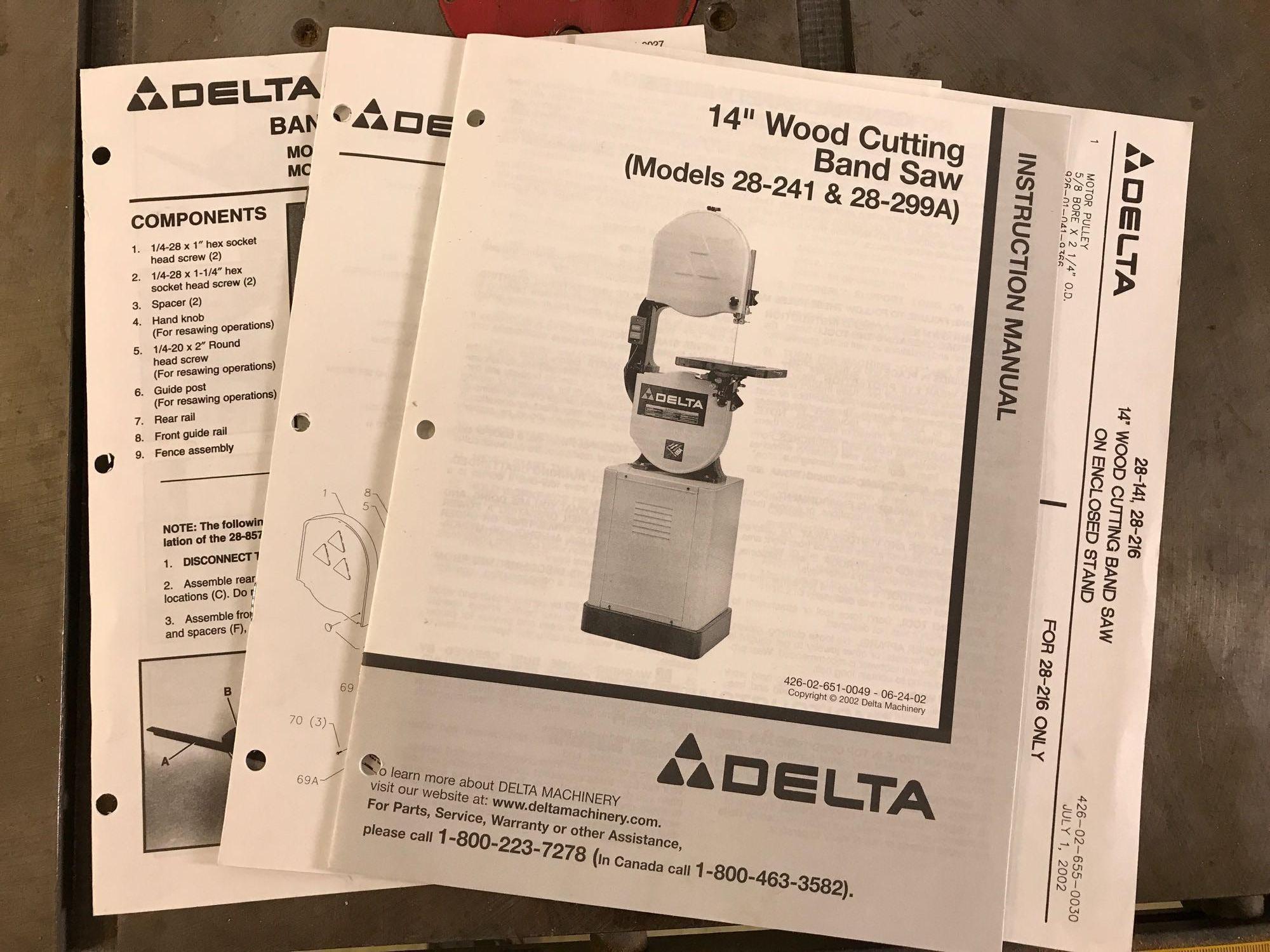 Delta 14" Woodcutting Band Saw