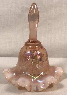 Fenton Iridized Hand-painted Bell